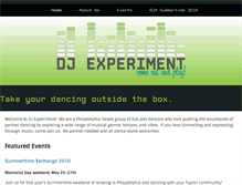 Tablet Screenshot of djexperiment.org